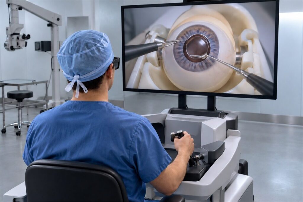 현미경 대신 3D 화면을 보며 하는 눈 수술 — 렌즈삽입술·라식·백내장 비교 연구 관련 그림 2