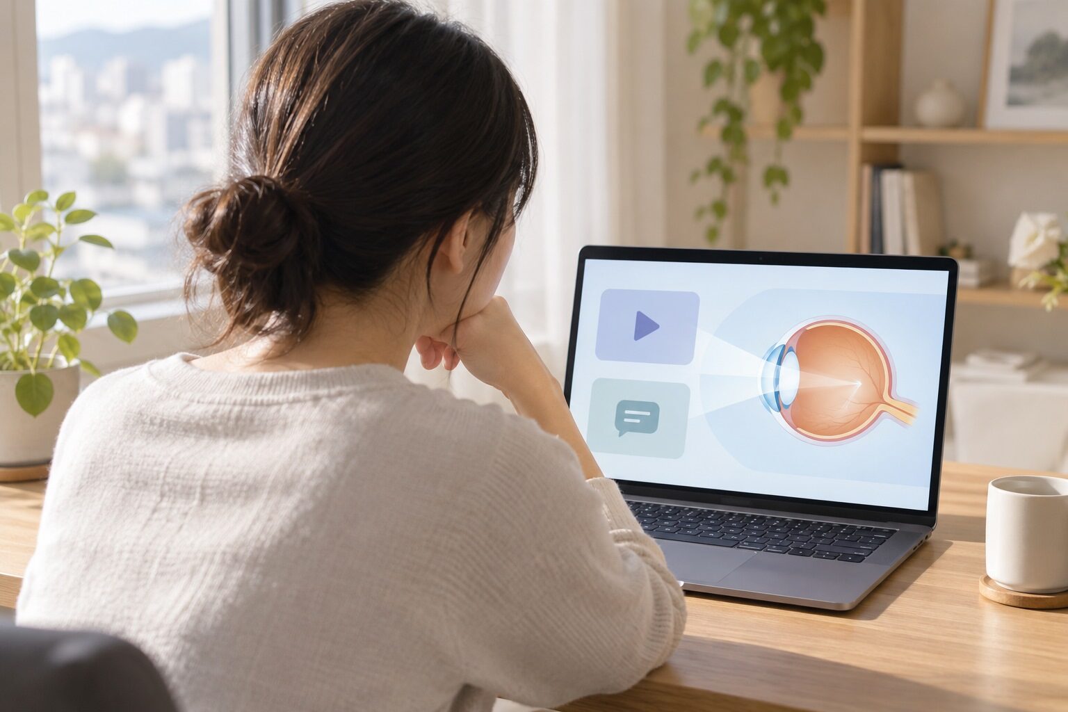 인터넷·유튜브·AI로 시력교정을 알아볼 때 대표 이미지