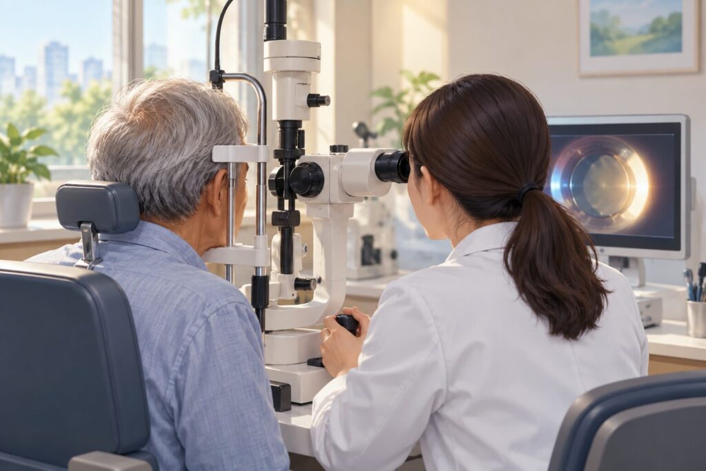 백내장 수술 뒤에도 흐릿할 때는 시기와 원인을 나누어 봅니다 관련 그림 2