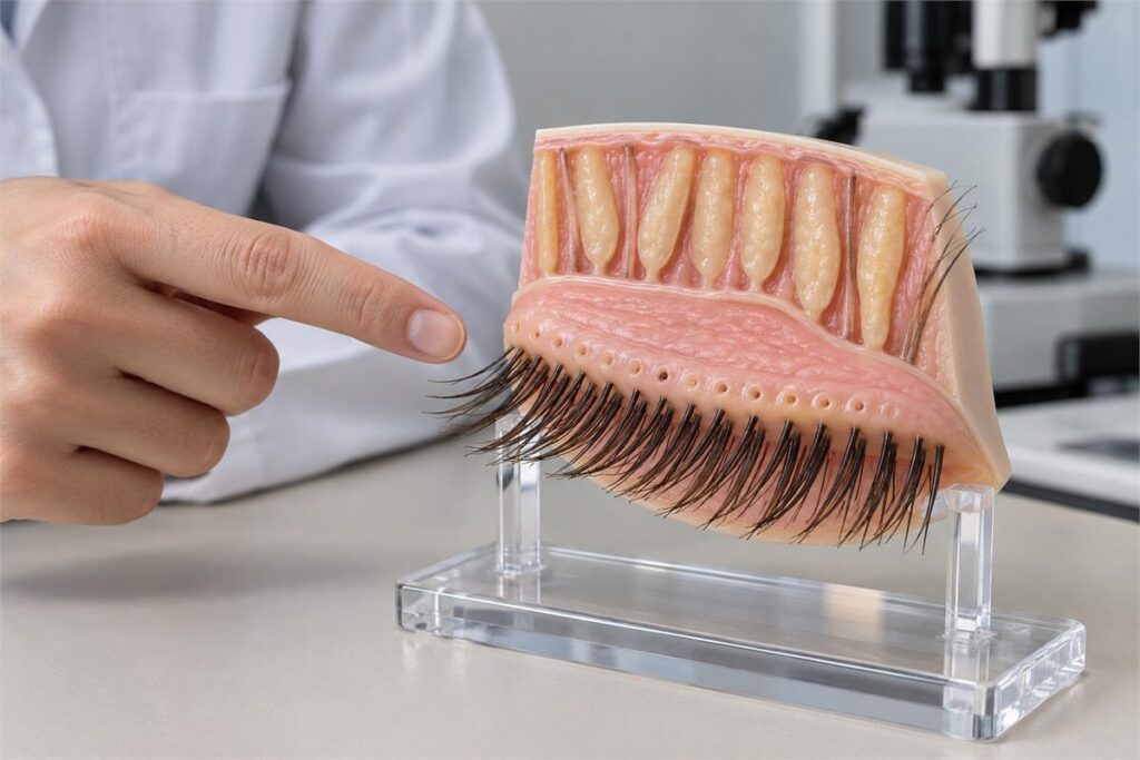 아이라이너·속눈썹 연장과 눈 건강 — 눈물막·기름샘·접착제에 관해 확인된 것 관련 그림 2